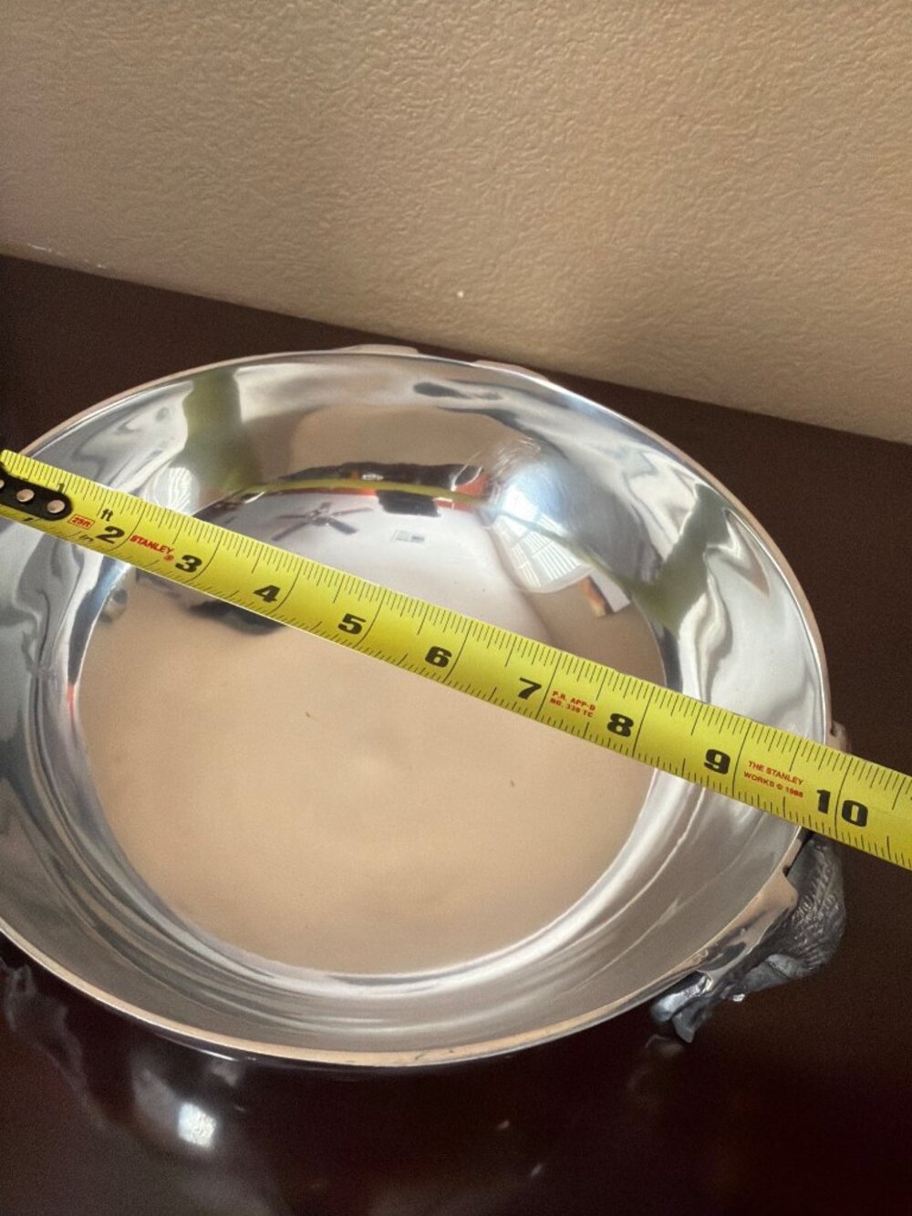 Vintage Aluminum Elephant Centerpiece Bowl with Servers Safari Wildlife Decor - Picture 13 of 16